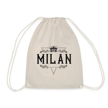 Milan Name - Turnbeutel - Natur - Vorne