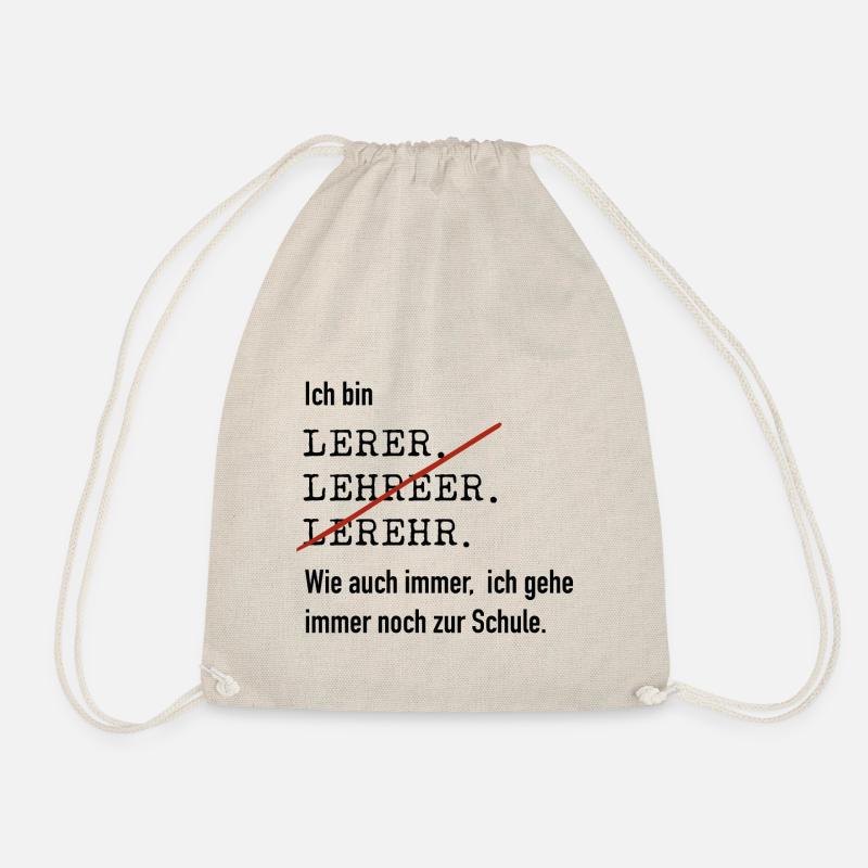 Ich bin Lehrer - Turnbeutel - Natur