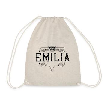 Emilia Name - Drawstring Bag - nature - Front