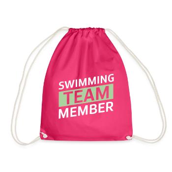 Équipe de natation - Sac de sport léger - fuchsia - Devant