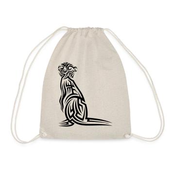 Tatouage tribal de suricate - Sac de sport léger - nature - Devant