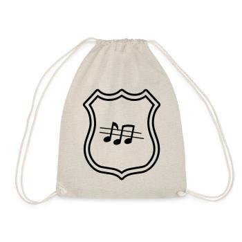 Music Sheet Music Coat of Arms - Drawstring Bag - nature - Front