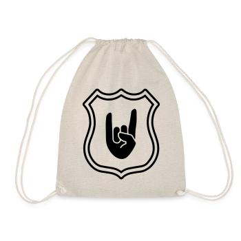 Party Hand Wappen Symbol - Turnbeutel - Natur - Vorne