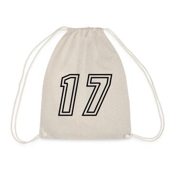 17 Number number - Drawstring Bag - nature - Front