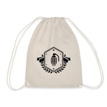 Écusson de grenade - Sac de sport léger - nature - Devant