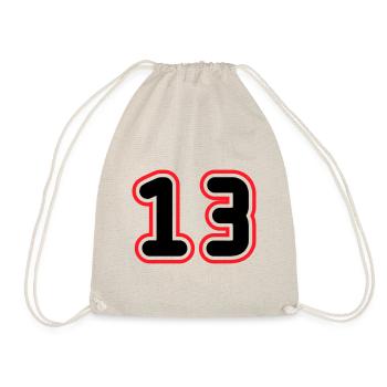 13 Number number - Drawstring Bag - nature - Front