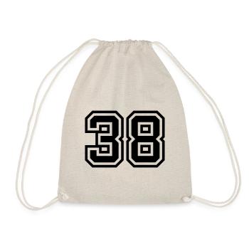 Symbole numérique 38 - Sac de sport léger - nature - Devant