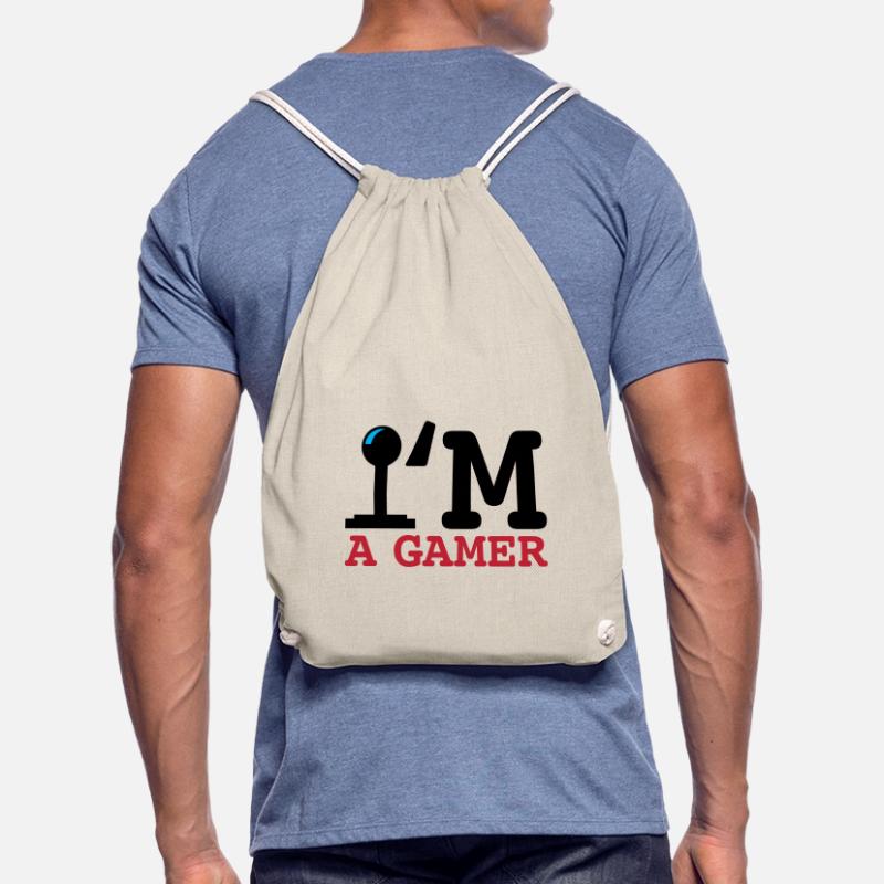 Joystick Ich bin ein Gamer 3c Turnbeutel