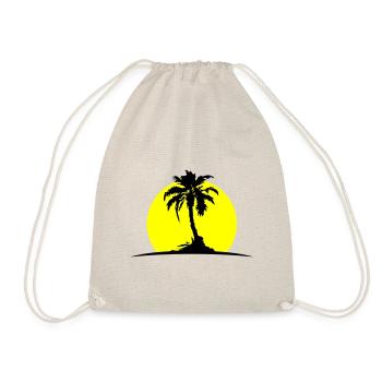 Palm Island Sun - Drawstring Bag - nature - Front
