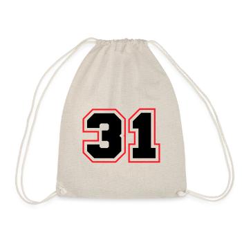 31 symbole de nombre - Sac de sport léger - nature - Devant