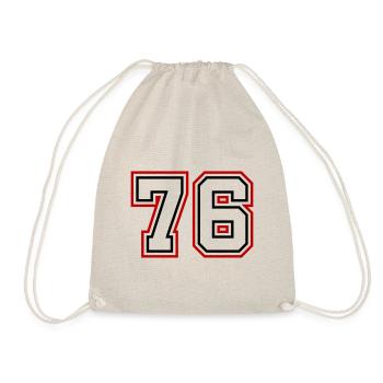 76 Numéro de numéro - Sac de sport léger - nature - Devant