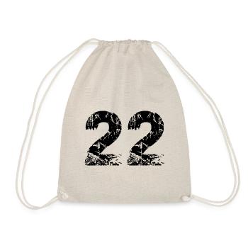 22 number jersey - Drawstring Bag - nature - Front