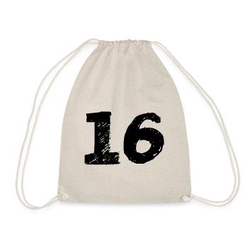 16 Maillot numéro - Sac de sport léger - nature - Devant