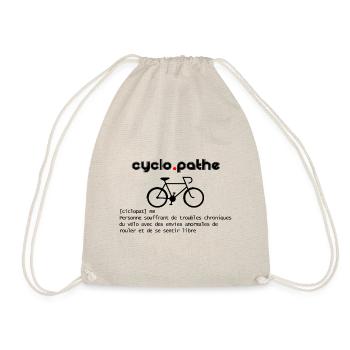 Cyclopathe - cadeau velo définition - Sac de sport léger - nature - Devant