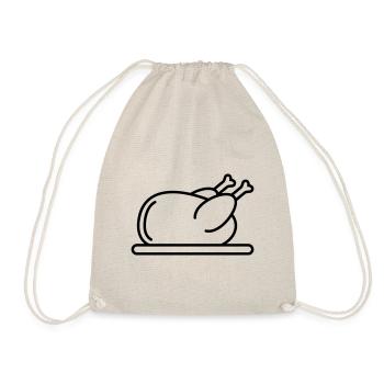 Chicken icon symbol - Drawstring Bag - nature - Front