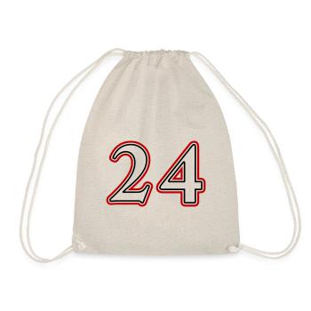 24 Numéro de numéro - Sac de sport léger - nature - Devant