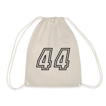 44 Numéro de numéro - Sac de sport léger - nature - Devant