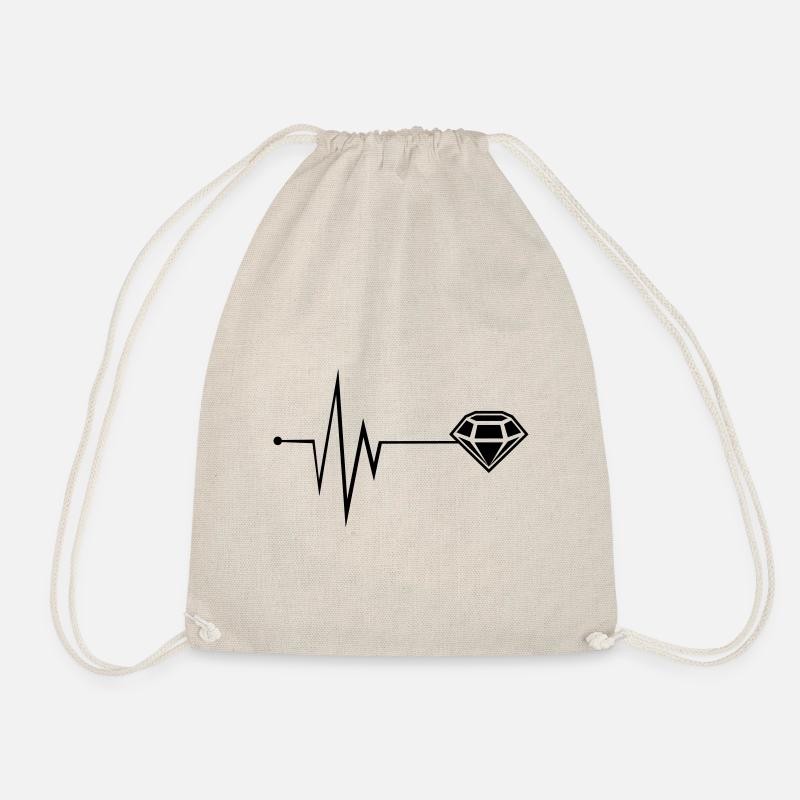 Diamant Icon Puls - Turnbeutel - Natur