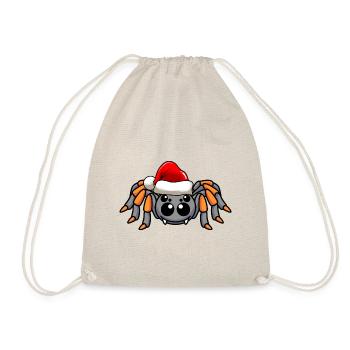 Tarantula Comic Weihnachten - Turnbeutel - Natur - Vorne