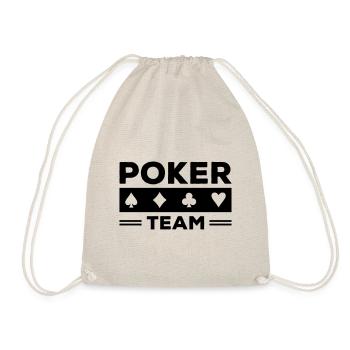 poker team - Drawstring Bag - nature - Front