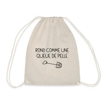 Rond Comme Une Queue De Pelle Expression Drôle - Sac de sport léger - nature - Devant