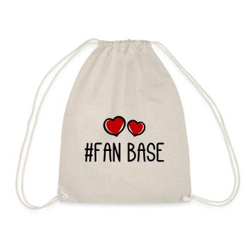 Fan Base Heart Love - Drawstring Bag - nature - Front