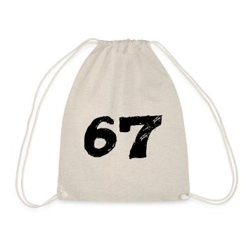 67 Maillot numéro - Sac de sport léger - nature - Devant