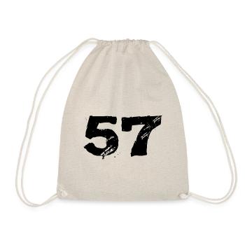 57 Maillot numéro - Sac de sport léger - nature - Devant
