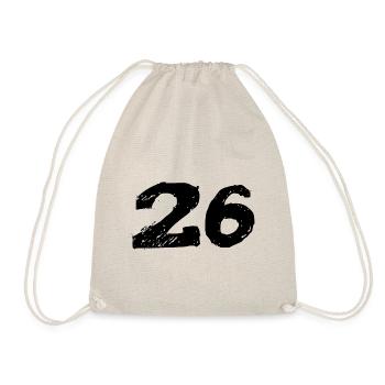 26 Number jersey - Drawstring Bag - nature - Front
