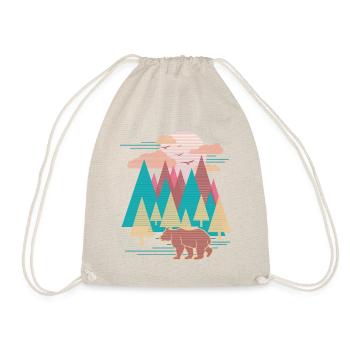 Landscape (bear) - Drawstring Bag - nature - Front