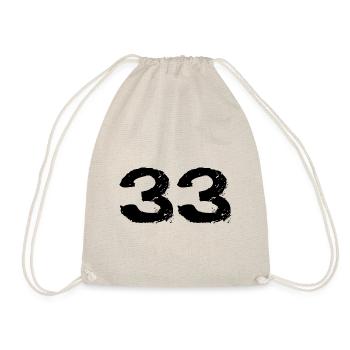 33 Number jersey - Drawstring Bag - nature - Front