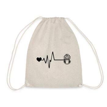Apnea, Diving, Pulse, Heart - Drawstring Bag - nature - Front