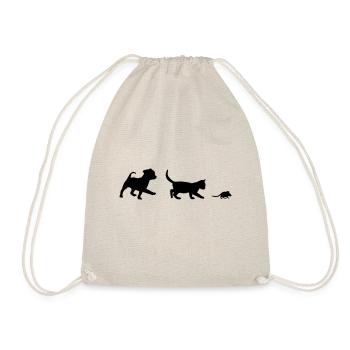 Cute Dog, Cat and Mouse - Sac de sport léger - nature - Devant