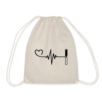 Tool Heart Pulse Heartbeat - Drawstring Bag - nature - Front