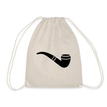 Smoking a pipe - Drawstring Bag - nature - Front