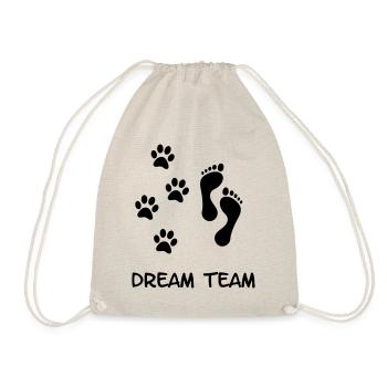 Ton chien et toi l’équipe de rêve. Chien ami - Sac de sport léger - nature - Devant