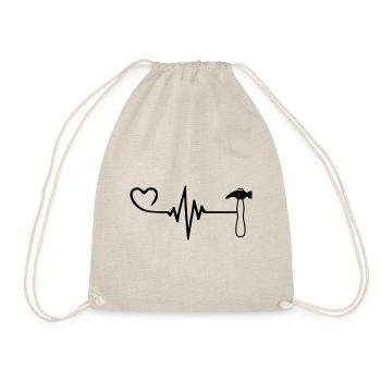 Hammer Heart Pulse Heartbeat - Sac de sport léger - nature - Devant