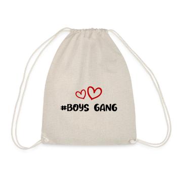 Boys Gang Herz Liebe - Turnbeutel - Natur - Vorne