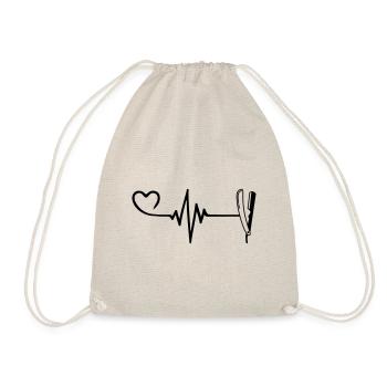 Rasage Barber Pulse Heart Love - Sac de sport léger - nature - Devant