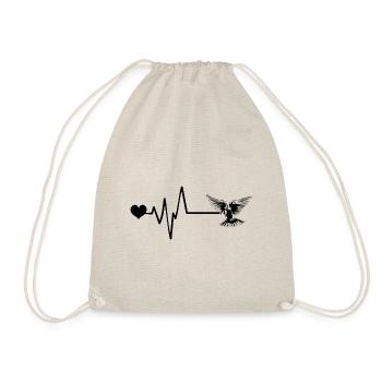 Colombe, Pouls, Paix, Coeur, Amour - Sac de sport léger - nature - Devant