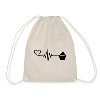 Muffin Pulse Heart Love - Sac de sport léger - nature - Devant