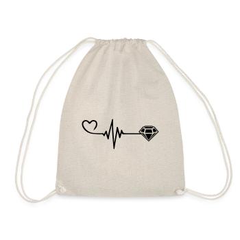 Diamond Pulse Heart Love - Sac de sport léger - nature - Devant