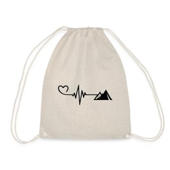 Mountains Puls Love - Turnbeutel - Natur - Vorne