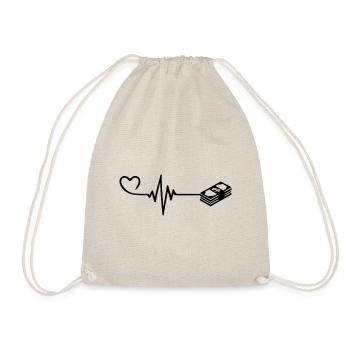 Money heartbeat - Drawstring Bag - nature - Front