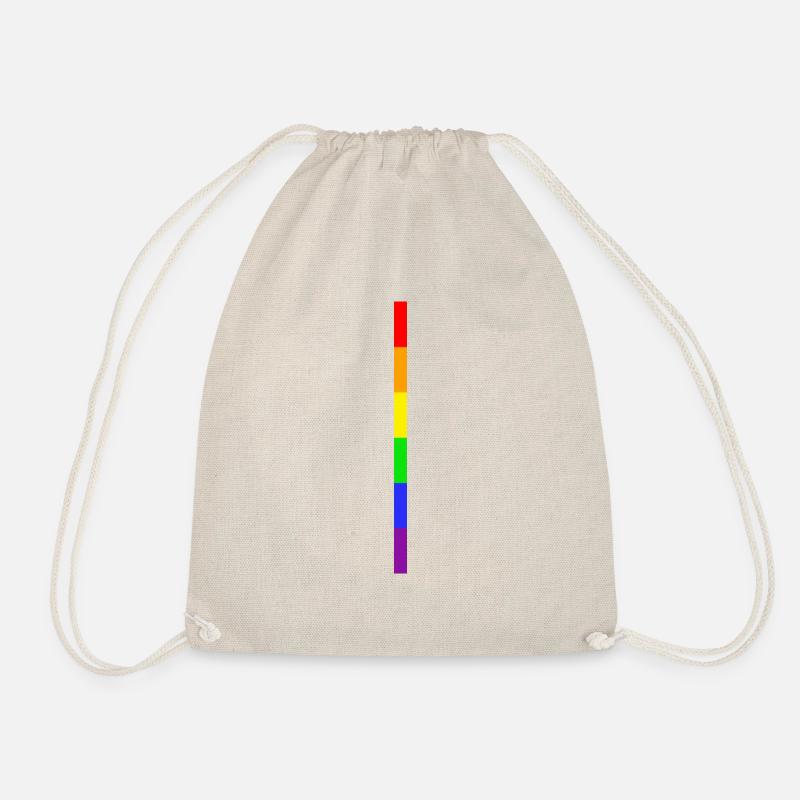Rainbow Stripe - Turnbeutel - Natur