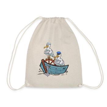 Seagulls, Seagull, Seafarers, Sailors, Travel Boat - Drawstring Bag - nature - Front