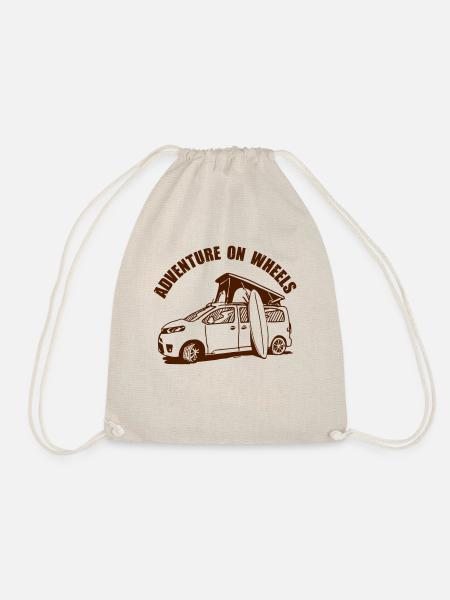 Adventure on Wheels Van - Turnbeutel - Natur