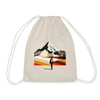 Hiking Retro/Vintage - Drawstring Bag - nature - Front