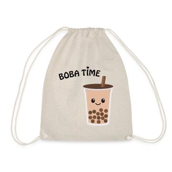 Boba Bubble Tea Gift Gift Idea Milk Tea - Drawstring Bag - nature - Front