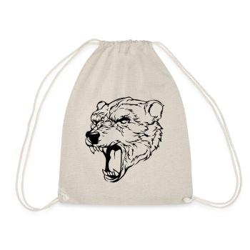 tête d'ours polaire ours tête d'ours polaire - Sac de sport léger - nature - Devant